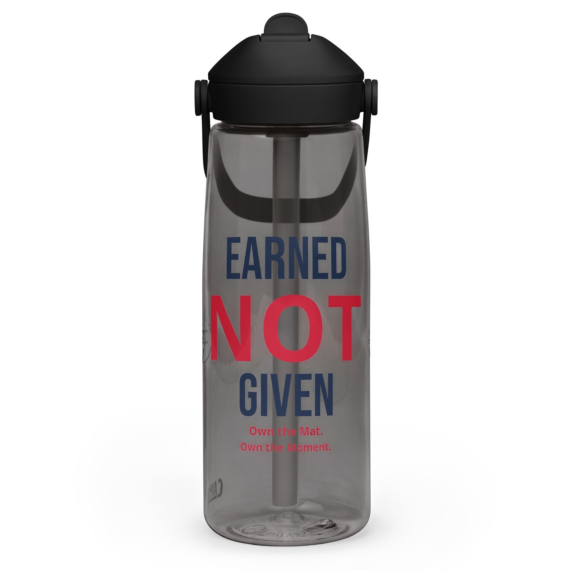 Roll Gear Earned Not Given Water Bottle – 25 oz, third colorway, front view.