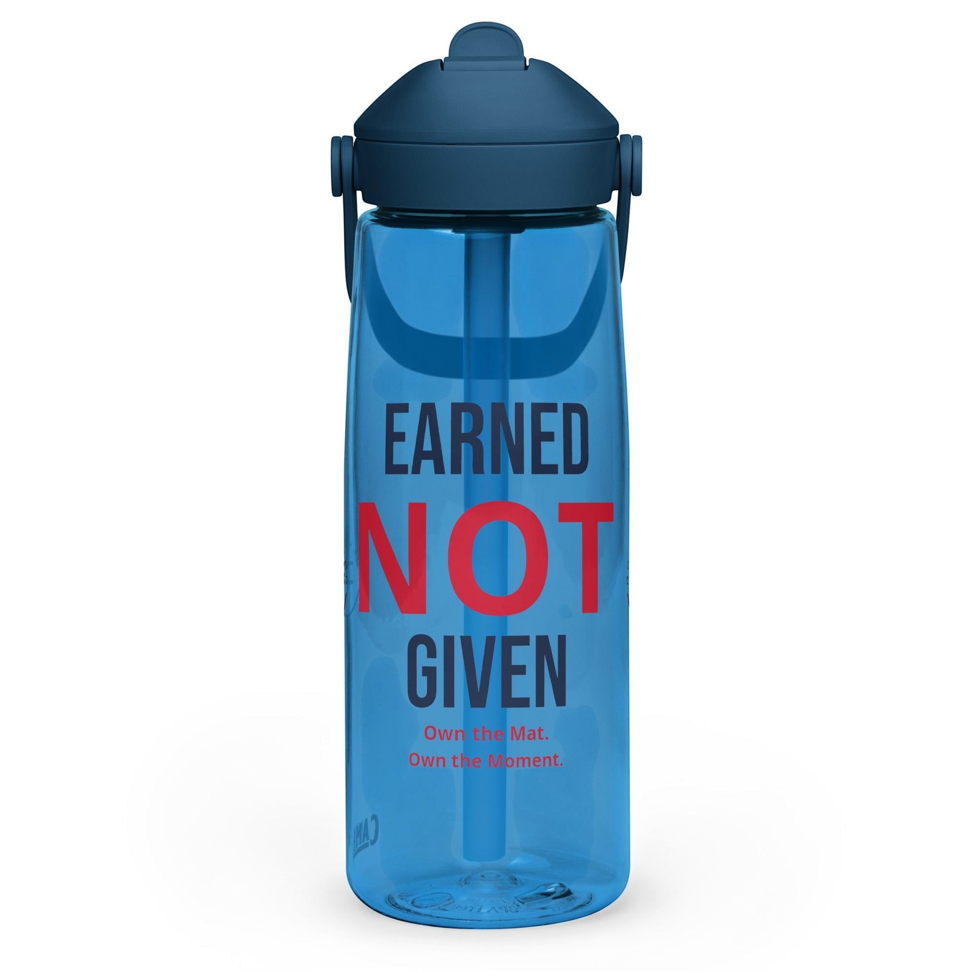 Roll Gear Earned Not Given Water Bottle – 25 oz, second colorway, front view.