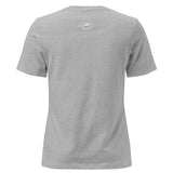Roll Gear women's relaxed fit grey cotton t-shirt with 'Earned Not Given' graphic on front