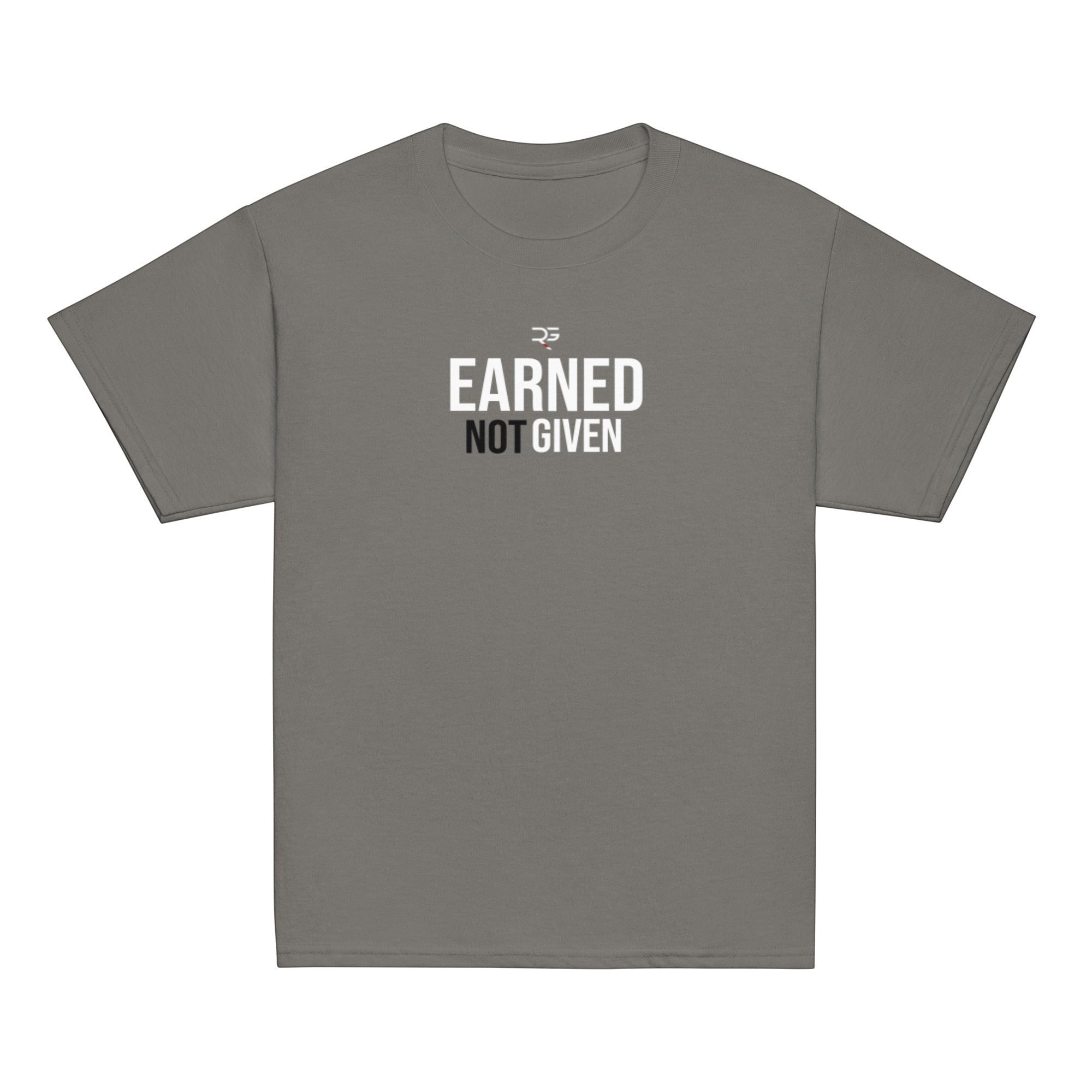 Roll Gear youth t-shirt in grey, 100% cotton, with