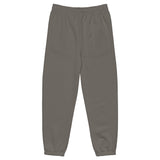 Roll Gear™ heavyweight sweatpants in charcoal grey, made from a cotton-poly fleece blend with elastic cuffs and drawstring waist.