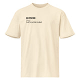 Vintage White heavyweight tee, flat front view with the “Jiu Jitsu Dad (noun) Full-Time Mat Analyst” chest print.