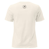 Roll Gear cream 100% cotton relaxed fit crew neck Jiu Jitsu Mom tee with graphic on back.
