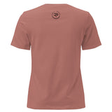 Roll Gear dusty rose 100% cotton relaxed fit crew neck Jiu Jitsu Mom tee with graphic on back.