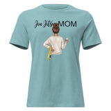Roll Gear Jiu Jitsu Mom graphic tee in light blue, 100% cotton, relaxed fit, crew neck.