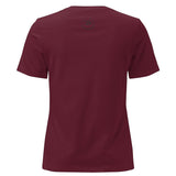 Roll Gear Jiu Jitsu Mom Tee, relaxed fit, crew neck, 100% cotton, maroon color.