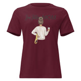 Roll Gear Jiu Jitsu Mom graphic tee in maroon, 100% cotton, relaxed fit, crew neck.