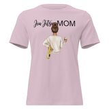 Roll Gear Jiu Jitsu Mom graphic tee in light pink, 100% cotton, relaxed fit, crew neck.