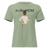 Roll Gear Jiu Jitsu Mom graphic tee in sage green, 100% cotton, relaxed fit.