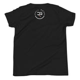 Roll Gear Youth Earned Not Given T-Shirt, flat back view, Roll Gear emblem.