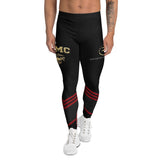 Roll Gear Men's black compression spats with red chevron accents and gold USMC graphics. Ideal for training.