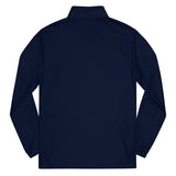 Roll Gear navy blue polyester quarter zip pullover performance shirt