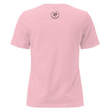 Roll Gear pink relaxed fit 100% cotton t-shirt with a crew neck and a small logo on the back.