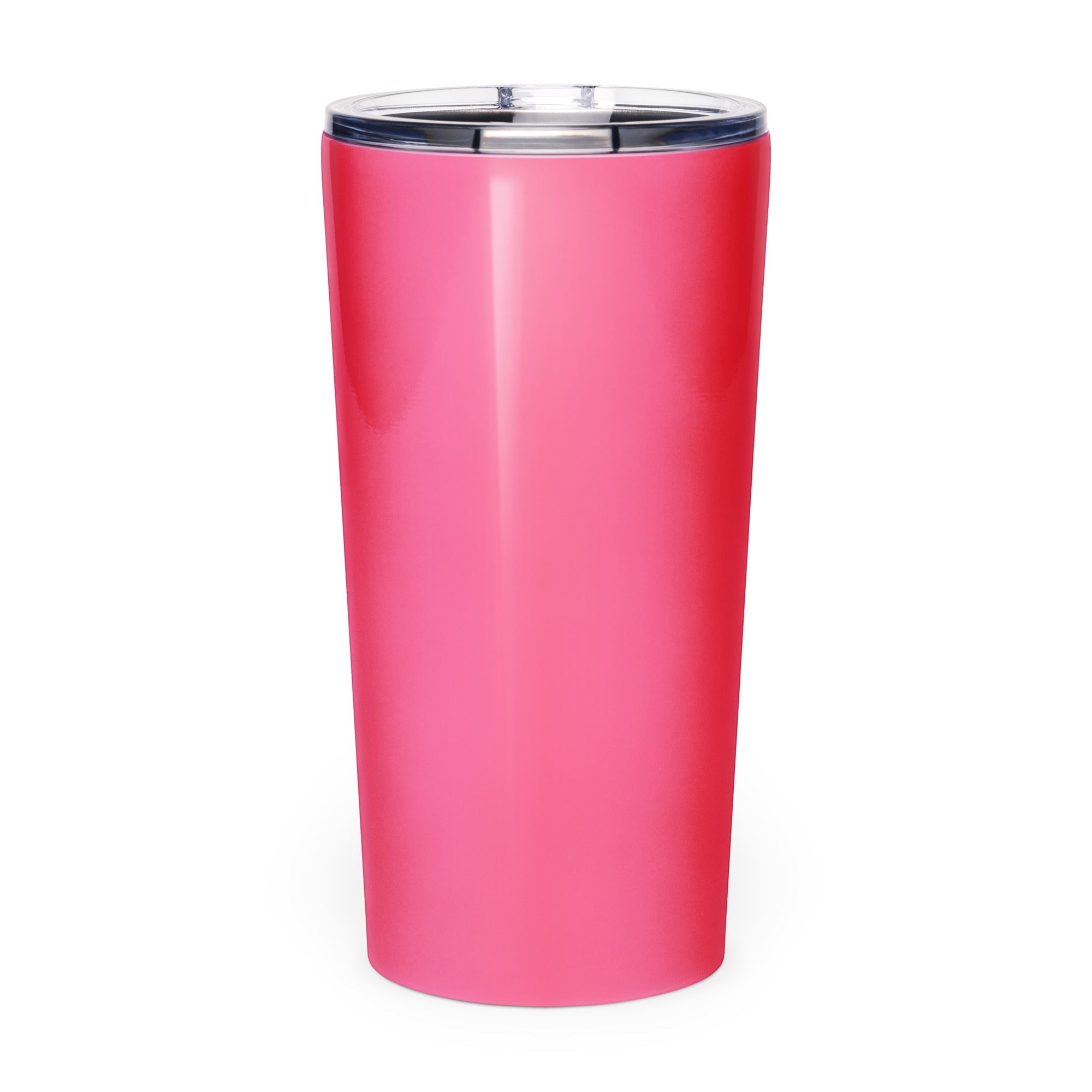 Roll Gear Girls on the Mat 20oz stainless steel tumbler in bright pink. Ideal for BJJ, wrestling, and hydration.