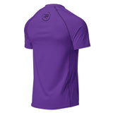 Roll Gear Solid Performance Rash Guard – Purple – Adult/Unisex, angled flat front view.