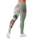 Roll Gear Signature Always Blooming Spats – Sage Green – Women's, worn by a model, back view.