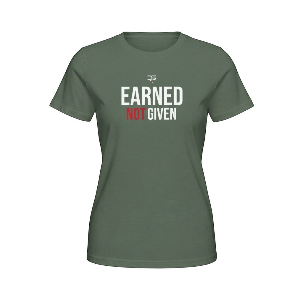 Roll Gear Women's Roll Gear High-Waisted T-Shirt, third colorway, flat front view.