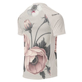 Roll Gear Always Blooming Women's Short Sleeve Rash Guard, side view, anemone floral print.