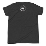 Roll Gear Youth Earned Not Given T-Shirt, fourth colorway, flat back view, Roll Gear emblem.