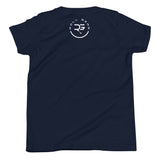 Roll Gear Youth Earned Not Given T-Shirt, second colorway, flat back view, Roll Gear emblem.