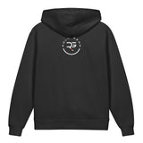 Roll Gear black youth hoodie with "Earned Not Given" graphic on back and logo on front. 100% cotton.