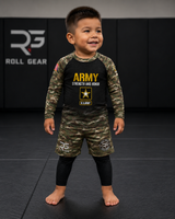 Roll Gear Kids Army Classic Long Sleeve Rash Guard, product image 2.