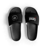 Roll Gear Women's Slides – Black, top view of the pair, heel to heel.