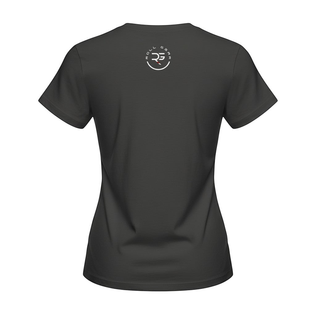 Roll Gear Women's Roll Gear High-Waisted T-Shirt, second colorway, flat back view.