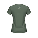 Roll Gear Women's Roll Gear High-Waisted T-Shirt, third colorway, flat back view.