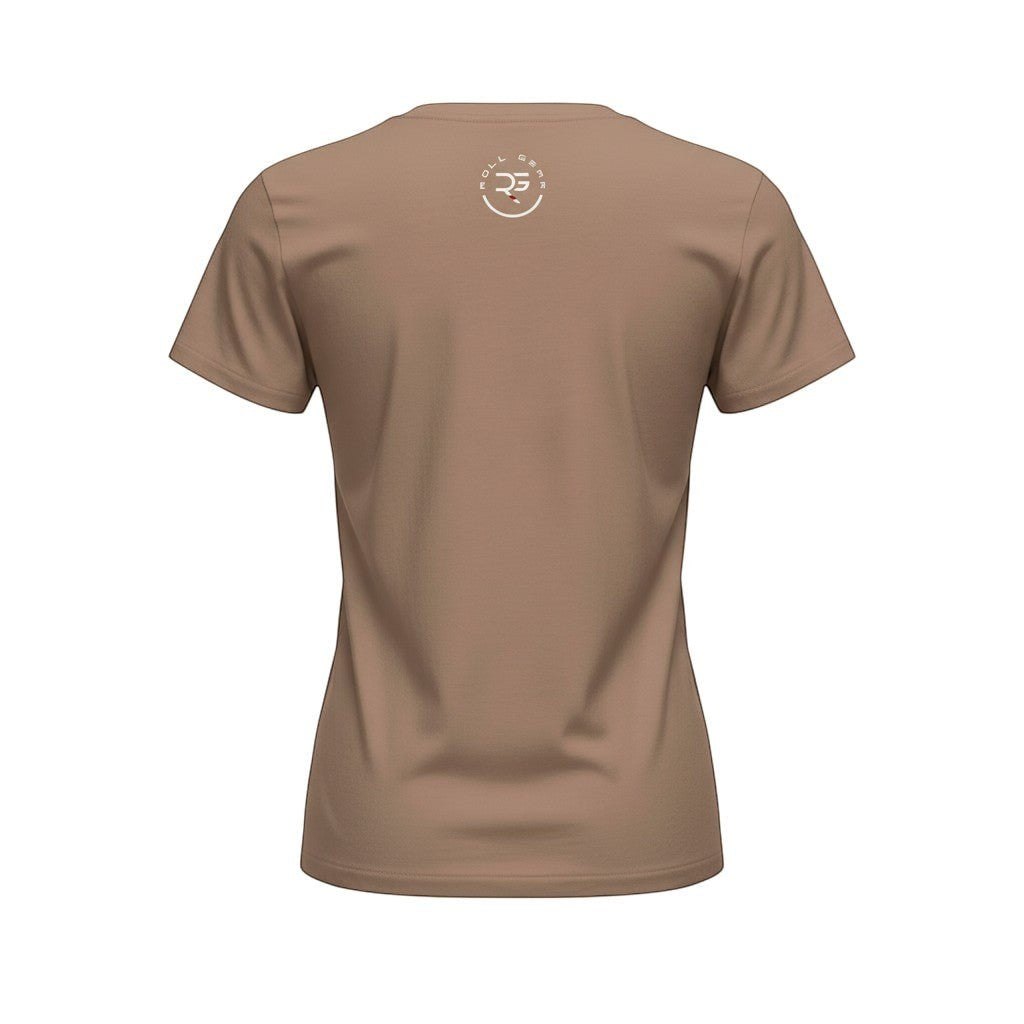 Roll Gear Women's Roll Gear High-Waisted T-Shirt, fourth colorway, flat back view.