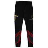 Roll Gear Women's Marines Dress Blues Compression Spats, flat side view.