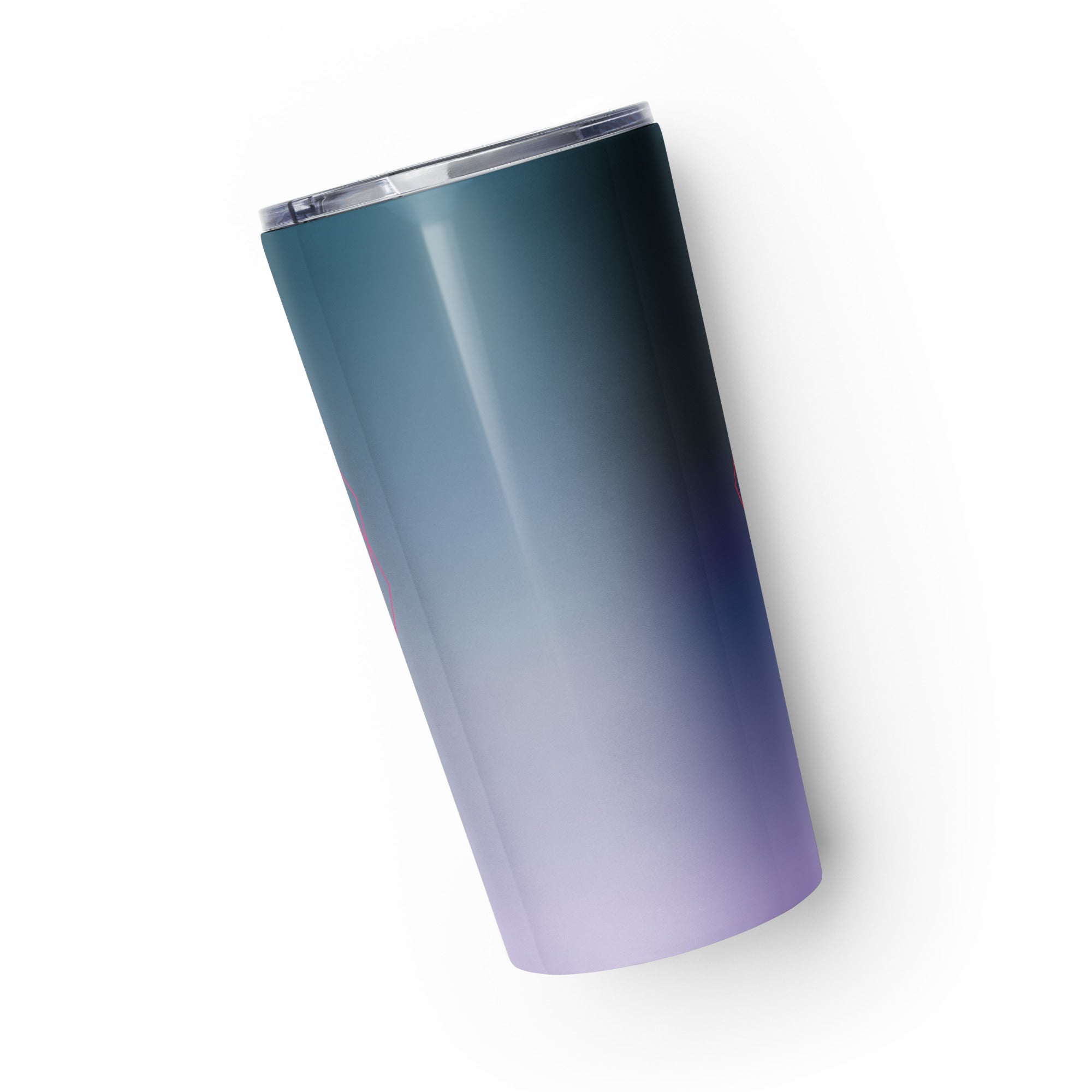 Roll Gear Girls on the Mat 20oz Stainless Steel Tumbler – BJJ/wrestling water bottle for women and girls, back view.