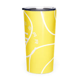 Roll Gear Ranked Series 20oz Stainless Steel Tumbler – Glossy Yellow, left side view.