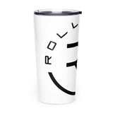 Roll Gear Ranked Series 20oz Stainless Steel Tumbler – Glossy White, right side view.