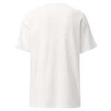 Brandon Chargers Triple Logo Adult Classic Tee by Roll Gear, White, back view.
