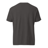 Brandon Chargers Triple Logo Adult Unisex Tee by Roll Gear, Graphite, back view.