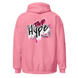 Roll Gear Tap Hype Hoodie - Pink Print - Girls on the Mat, back view.