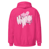 Roll Gear Tap Hype Hoodie - White Print - Girls on the Mat, back view.
