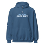 Roll Gear Tap Hype Hoodie - Blue Print - Indigo Blue, front view.