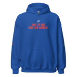 Roll Gear Tap Hype Hoodie - Red Print - Royal, front view.