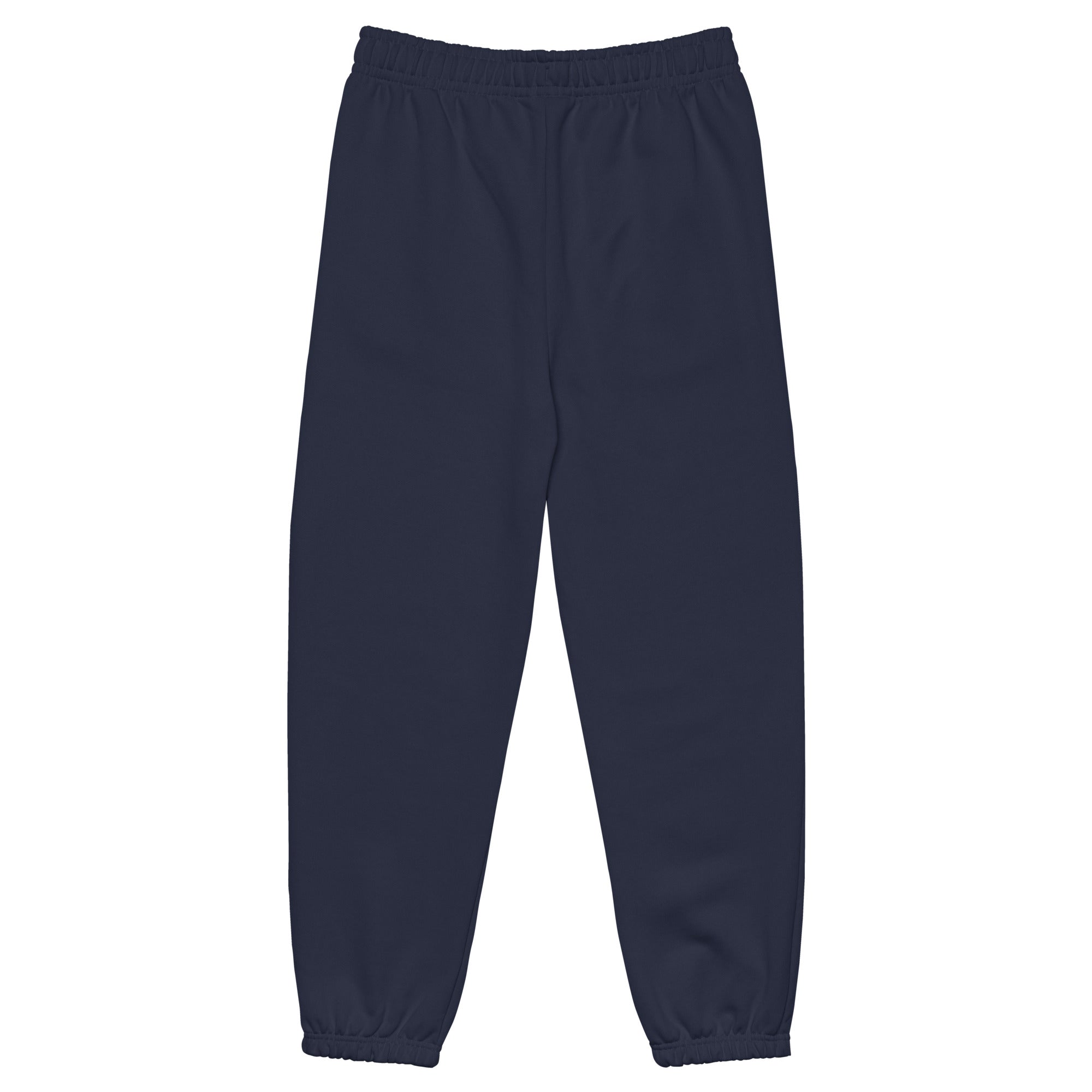 Roll Gear Fleece Joggers – Own the Mat. Own the Moment, Navy, back view.