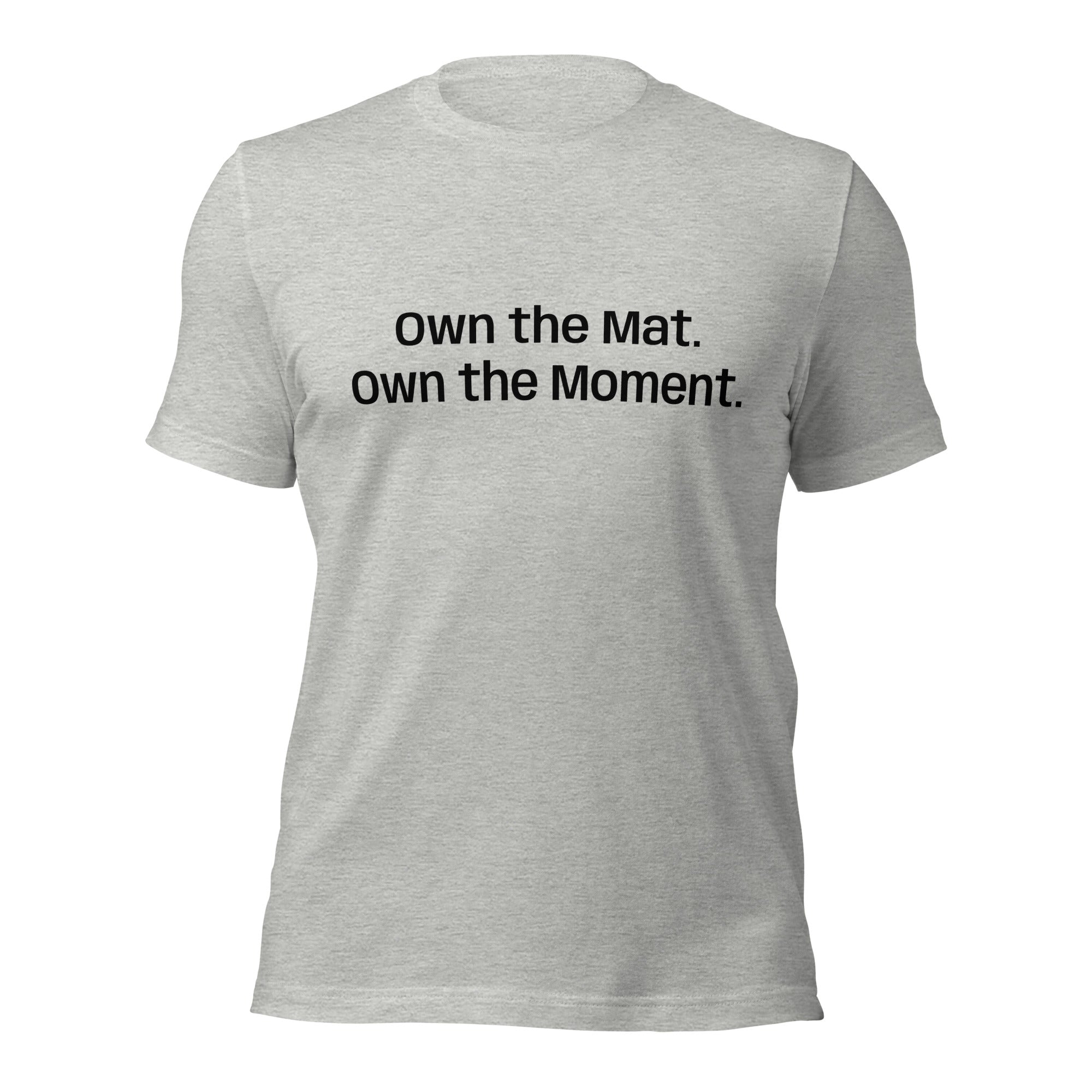 Roll Gear Essential Cotton Tee – Everyday Comfort. Roll Gear Style, Athletic Heather, front view.