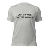 Roll Gear Essential Cotton Tee – athletic heather, front view.
