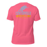 Centerville Wrestling DTG Team T-Shirt, Charity Pink, back view.