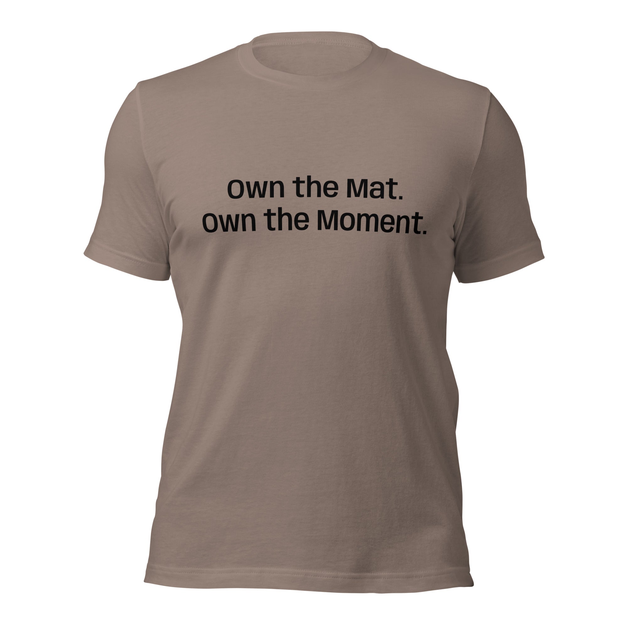 Roll Gear Essential Cotton Tee – Everyday Comfort. Roll Gear Style, Pebble, front view.