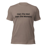 Roll Gear Essential Cotton Tee – pebble, front view.