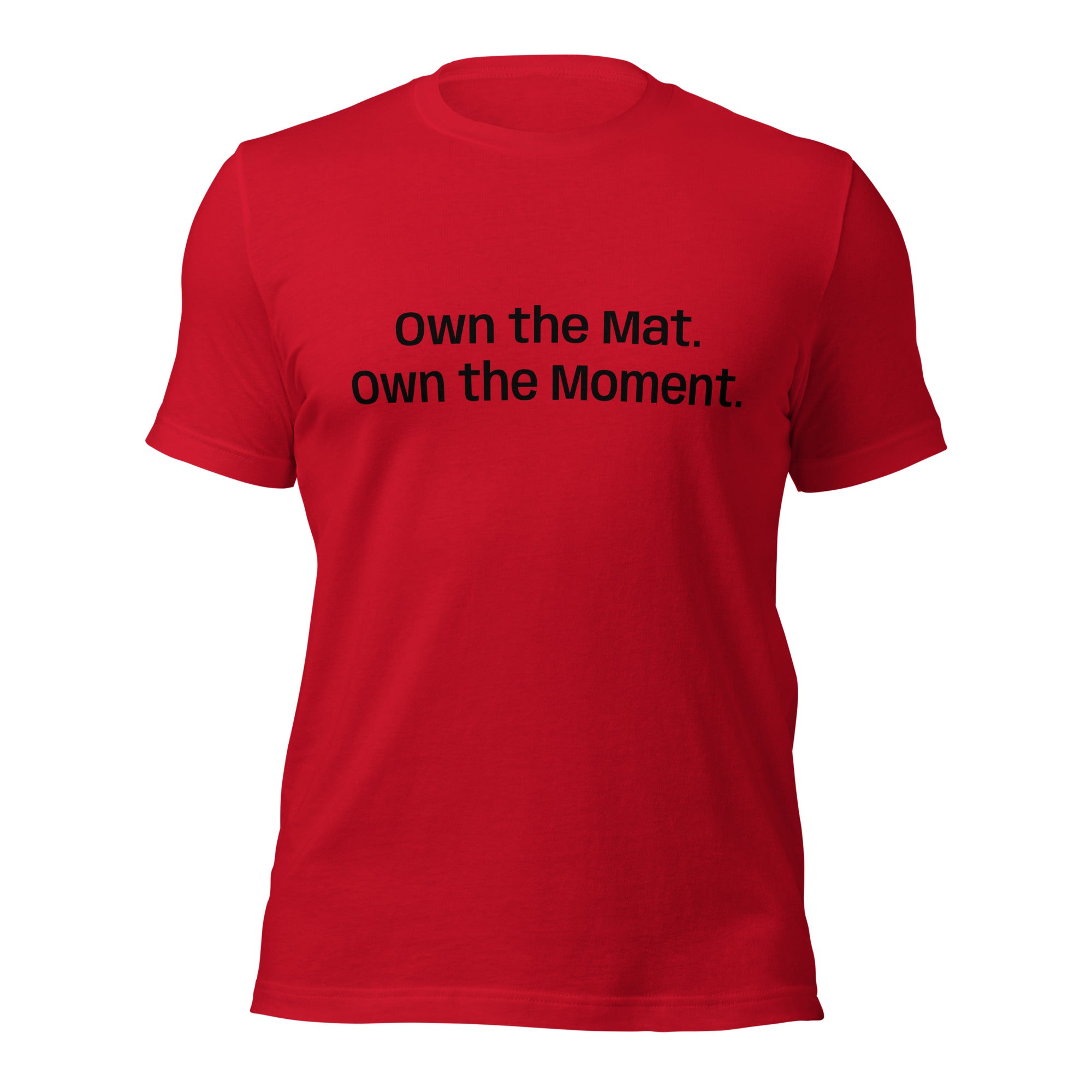 Roll Gear Essential Cotton Tee – Everyday Comfort. Roll Gear Style, Red, front view.