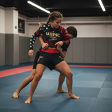 Roll Gear Women's Marines Dress Blues Long Sleeve Rash Guard, product view.