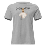 Roll Gear BJJ Graphic Tee - Women's Relaxed Fit, Athletic Heather, front view.