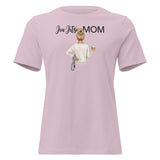 Roll Gear BJJ Graphic Tee - Women's Relaxed Fit, Light Violet, front view.